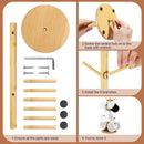 Suporte de caneca de bambu, 6 ganchos para canecas de café, suporte decorativo para balcão, caneca de café antiderrapante, árvore