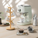 BAMBANG Suporte de caneca de árvore, rotação de 360°, 8 ganchos, suporte de copo de café para bancada, suporte de bambu para cozinha, bancada, casa, natural