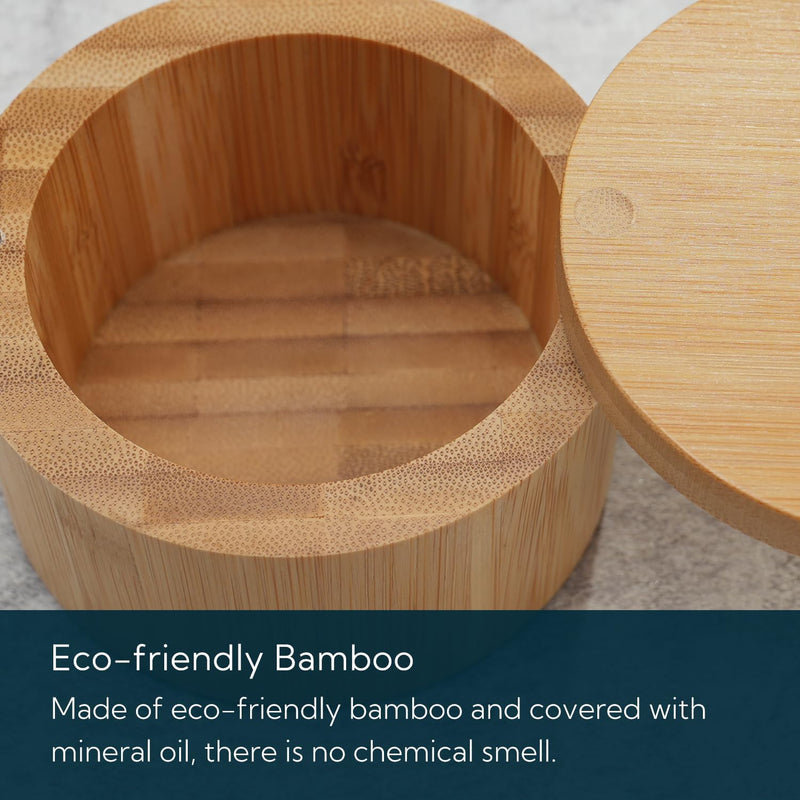 Caixa de tigela de bambu para adega de sal