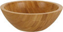Lawei Conjunto de 4 tigelas de salada de bambu – 18 x 5,6 cm, tigelas individuais de refeição frutas, salada, massa, cereal, arroz e lanches