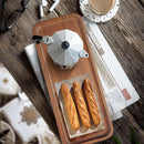 Bandeja Retangular de Madeira de Acácia – Mini Tábua para Queijos, Petiscos e Decoração