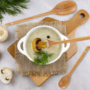 Espátula wok grande de madeira