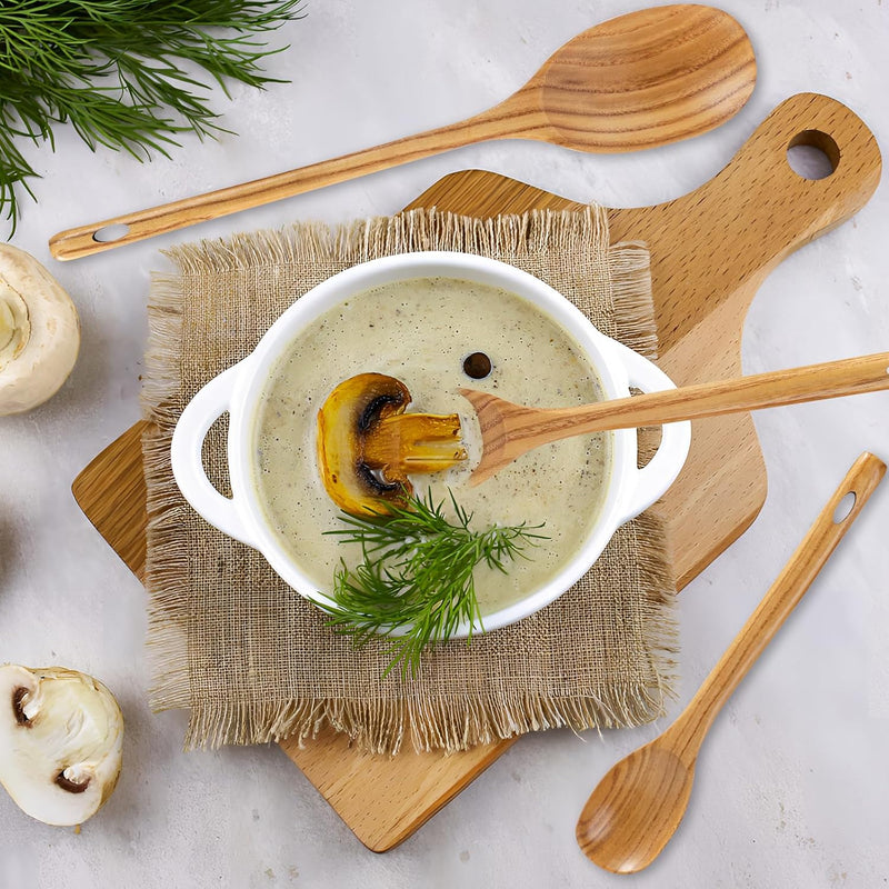 Espátula wok grande de madeira