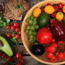 Tigelas de salada de bambu, tigelas grandes redondas de madeira de bambu de 20 cm para saladas/frutas/massas/legumes, tigela de servir à mão para entretenimento e festa, decoração de casa