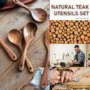 Espátula wok grande de madeira