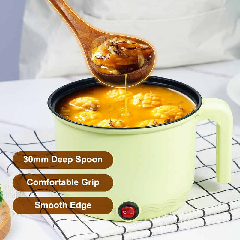 Espátula wok grande de madeira