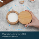 Caixa de tigela de bambu para adega de sal