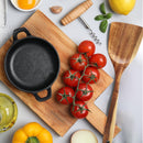 Espátula wok grande de madeira