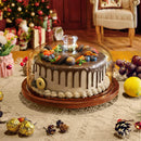 Suporte de bolo com cúpula e tampa de acrílico