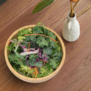 Tigelas de salada de bambu, tigelas grandes redondas de madeira de bambu de 20 cm para saladas/frutas/massas/legumes, tigela de servir à mão para entretenimento e festa, decoração de casa