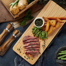 Conjunto de moedor de sal e pimenta de madeira: