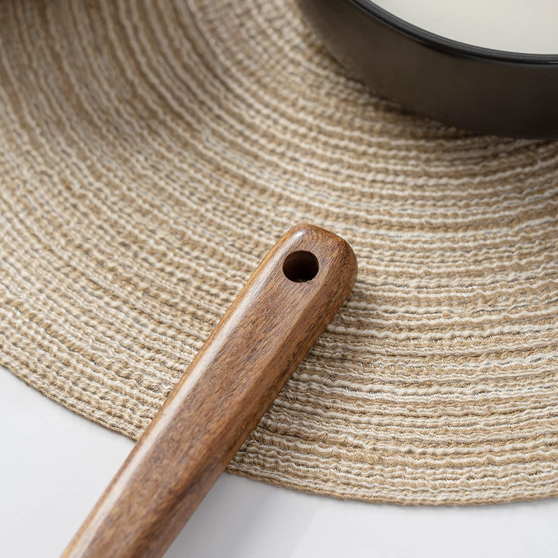 Espátula wok grande de madeira