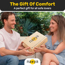 Bandeja de sofá de bambu e apoio de braço com suporte de copo – Suporte versátil para bebidas e lanches para sofá, poltrona reclinável ou namoradeira