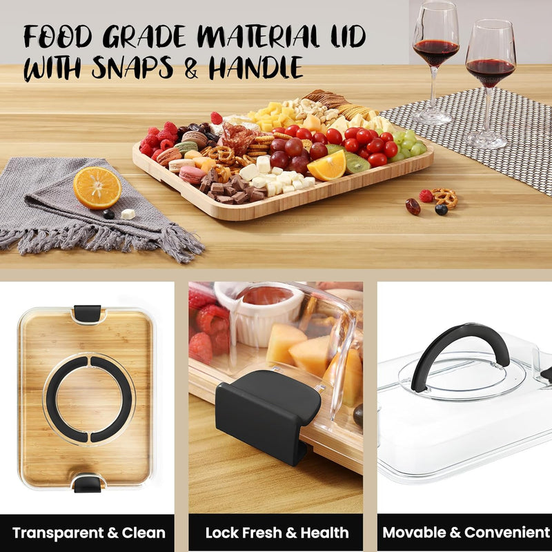 Khinya: Petisqueira com Tampa e 6 Compartimentos