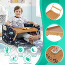 Artmeer Bed Tray Table with Folding Legs,Bamboo Breakfast in Bed for TV Table, Laptop Computer Tray,Eating,Snack Tray(Bamboo)