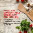 Espátula de bambu para fritar e utensílio de cozinha, 33 cm