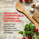 Espátula de bambu para fritar e utensílio de cozinha, 33 cm