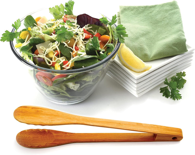 Norpro Espátula de bambu de 30,5 cm, cabo plano