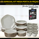 KIT APARELHO DE JANTAR 12 PEÇAS + FAQUEIRO